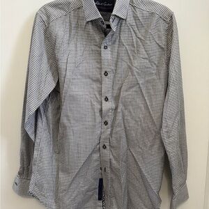 Robert Graham Modern America Tailored Fit Casual Button Down Shirt - MEDIUM